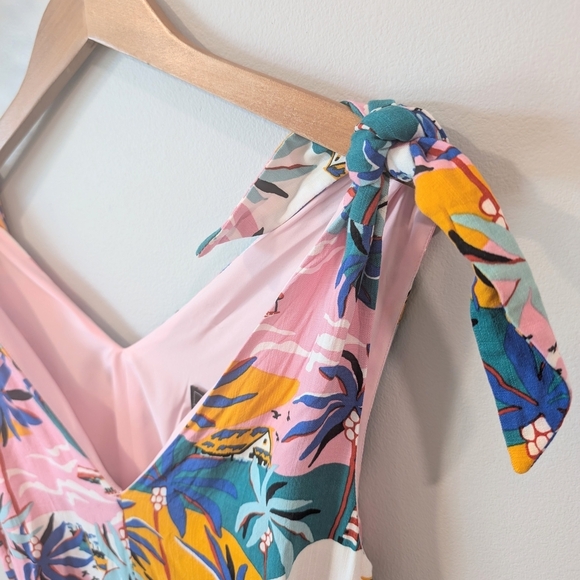 Sam Edelman Tropical Print Sleeveless Dress - Picture 4 of 10